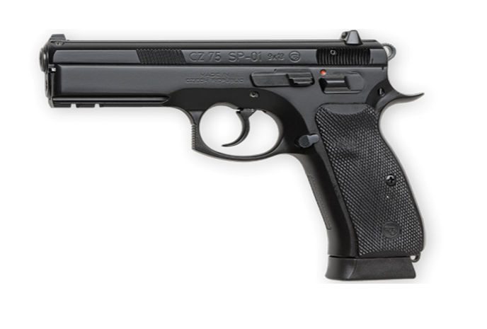CZ75 SP01 Pistol 9mm Black Night Sights 18 round – 91152