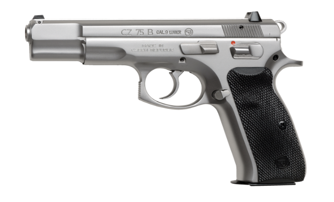 CZ 75 B Matte Stainless – 9 mm Pistol – 91128
