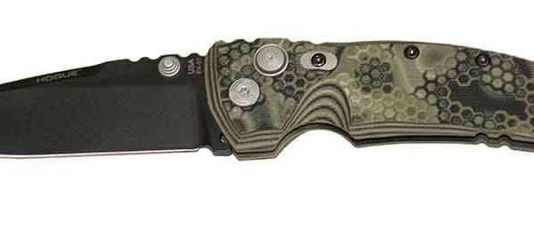 Hogue EX-01 3.5″ G-Mascus Green Cerakote G10 Frame Tread Folder Drop Point Blade