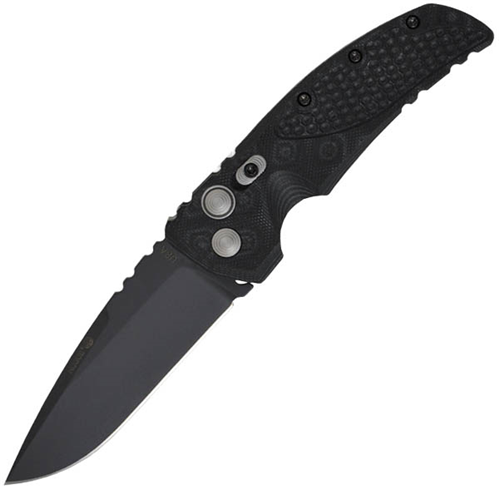 Hogue EX-A01 3.5 inch G-10 Frame G-Mascus Black Automatic Folder Tanto Blade