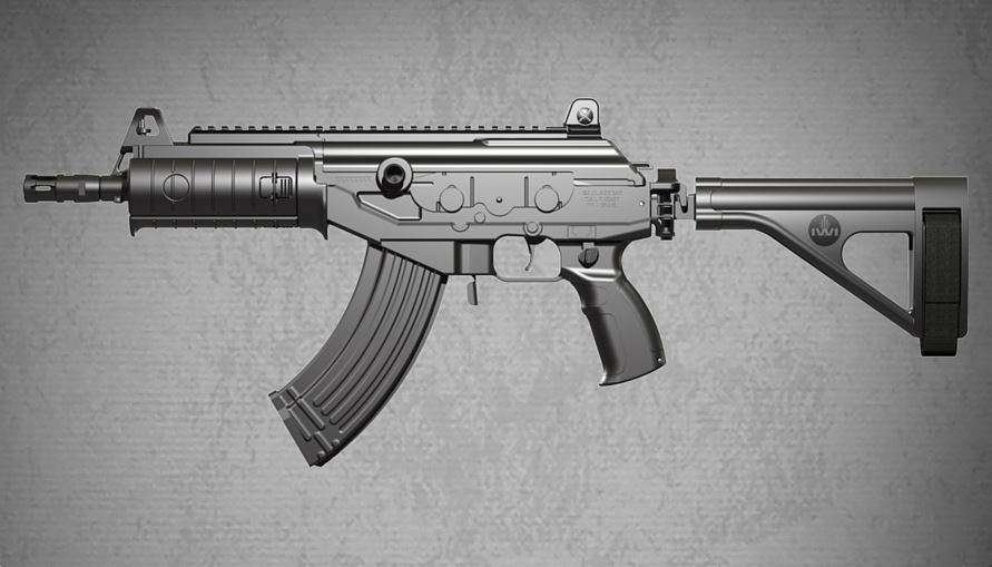 IWI Galil Ace 7.62 x 39mm Semi Auto Pistol with 8.3 in Barrel Folding Stabilizing Brace and 30 Round Magazine