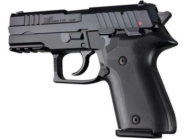Rex Compact Grips Hogue Solid Black Grips