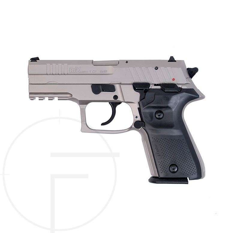 Arex Rex Zero 1 Compact Silver 9mm Semi-Automatic 15 Round Pistol