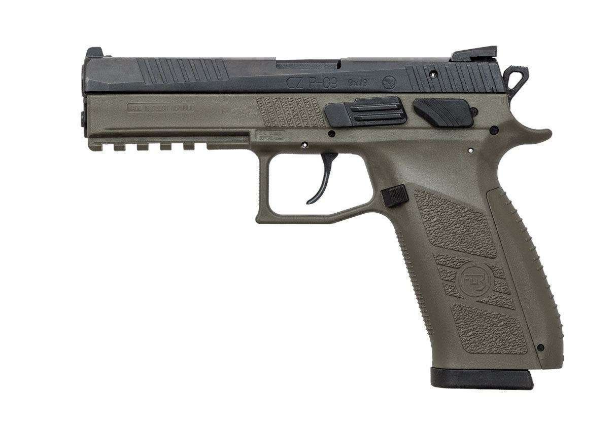 CZ P-09 9mm OD Green 19rd- 91268