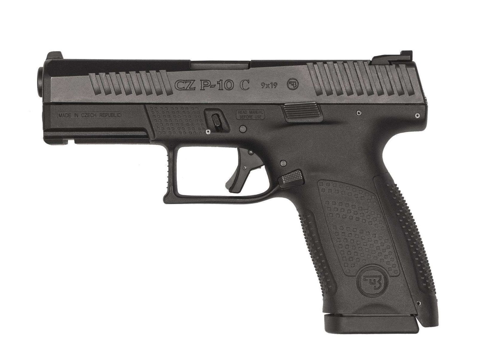 CZ P-10 C 9MM Black 15rd Reversible Mag Catch