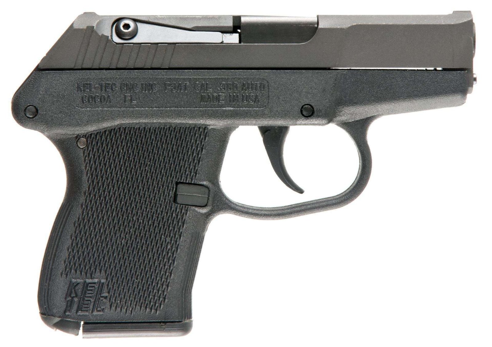 KelTec P-3AT Semi Automatic Pistol .380 ACP 2.7″ Barrel 6 Rounds Blued Slide Black Polymer Frame