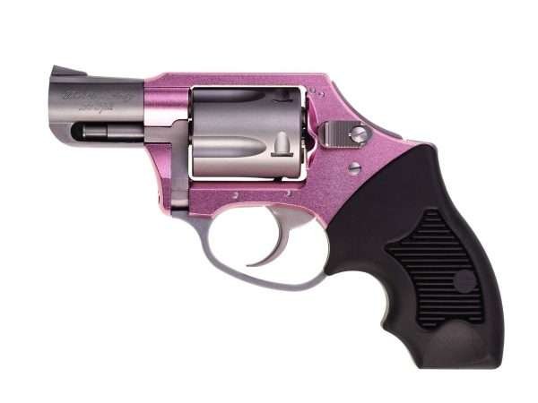 Charter Arms – THE PINK LADY .38 Special 2″ 5rd Compact Grip DAO Hammer Pink/Stainless Steel