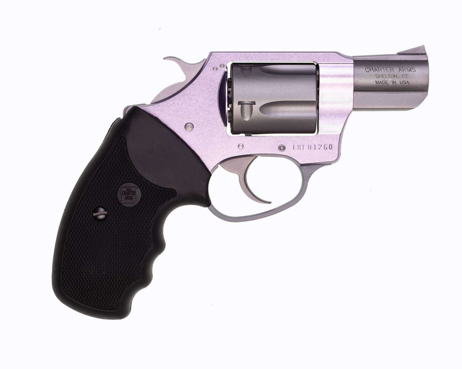 Charter Arms – LAVENDER LADY .38 Special 2 ” 5rdFull Grip Lavender/Stainless Steel for CA & MA