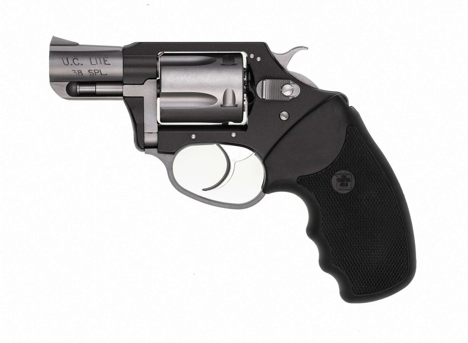 Charter Arms – UNDERCOVER Lite .38 Special 2″ Full Grip Standard Hammer Black/Stainless Steel