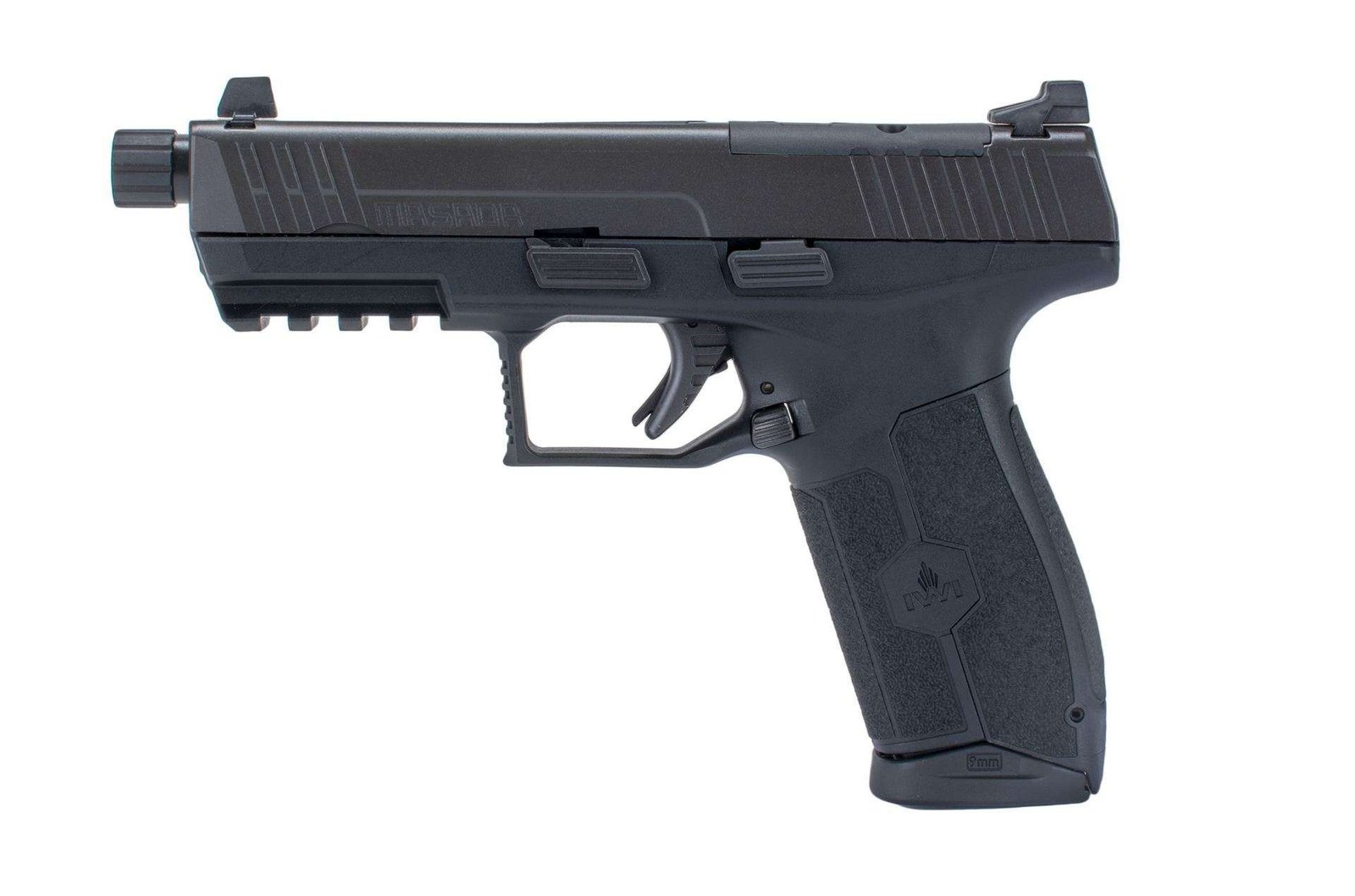 IWI MASADA Optics Ready Pistol 9mm 4.6″ Threaded Barrel (2) 17RD Mag 3Dot Sight