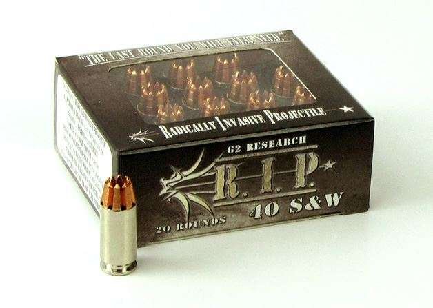 G2 Research .40 S&W 115 Grain R.I.P. Ammo – Box of 20 round