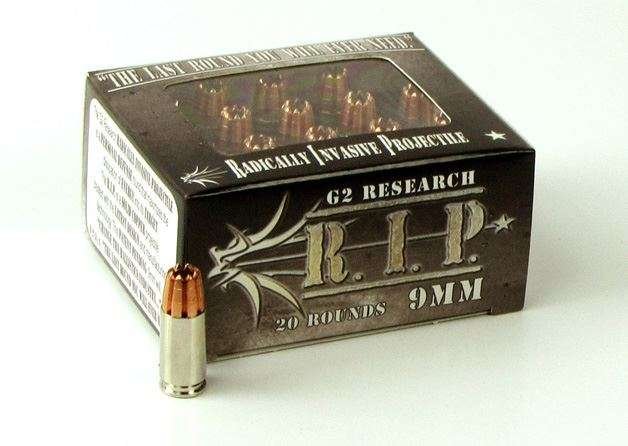 G2 Research 9 mm 92 Grain R.I.P. Ammo – Box of 20 round