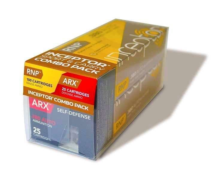 Polycase .380 Auto ARX & RNP (60 gr & 56 gr) Ammo 125 Rounds (100 RNP Ammo X 25 ARX Ammo)