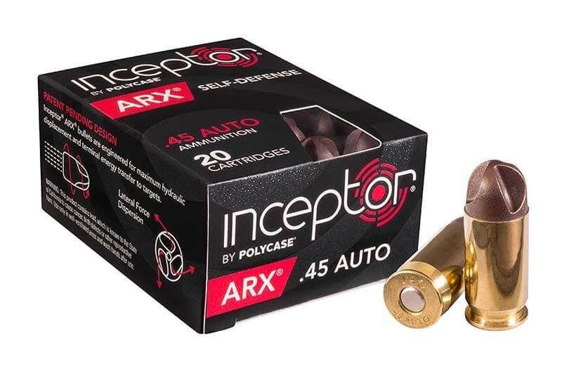 Polycase Inceptor ARX .45 ACP Ammo 20 Rounds