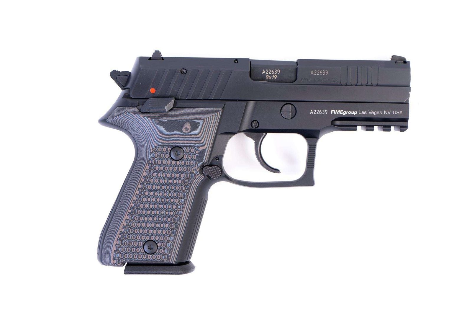 Arex Rex Zero 1CP-01GR1 9mm Green with Hogue Piranha Black Grey Grips 15rd Pistol