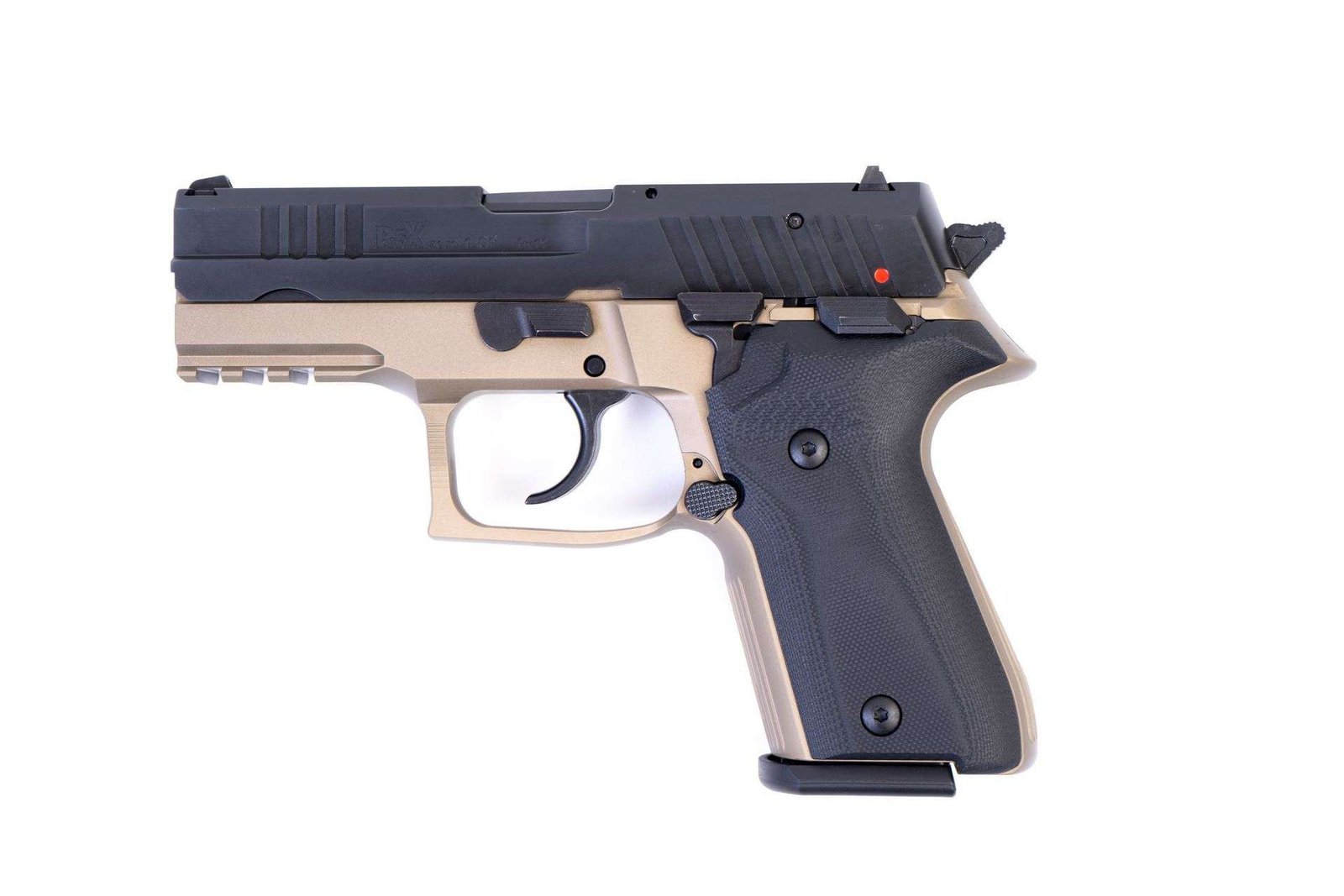 Arex Rex Zero 1CP-05B1 Flat Dark Earth with Hogue Black Grips 9mm Semi-Automatic 10 Round Pistol