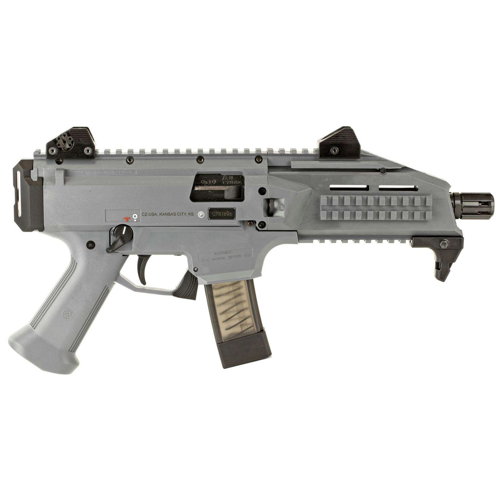 CZ Scorpion EVO 3 S1 9mm Battleship Grey 20 Round Pistol