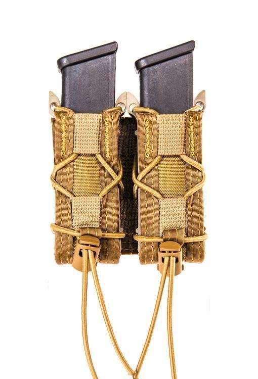 High Speed Gear Pistol TACO MOLLE Coyote Brown Double Magazine Pouch