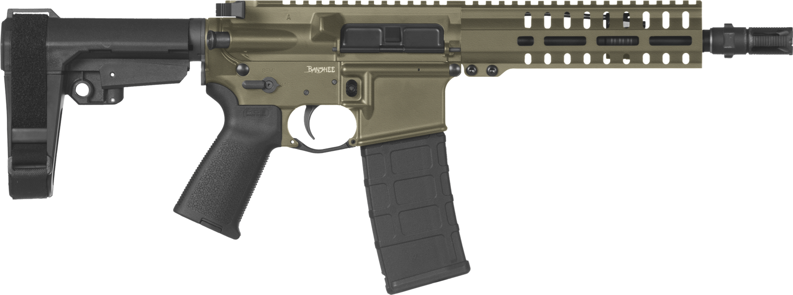 CMMG Banshee 300 Mk4 300 AAC Blackout OD Green Semi-Automatic 30 Round Pistol