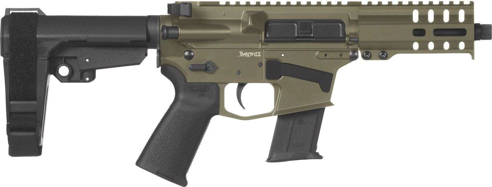 CMMG Banshee 300 Mk57 5.7x28mm OD Green Semi-Automatic 30 Round Pistol