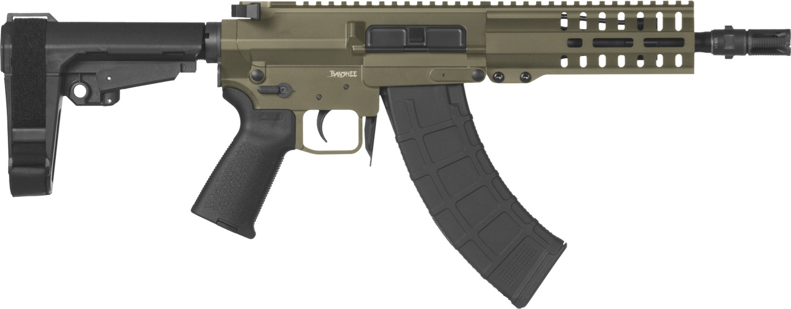 CMMG Banshee 300 Mk47 7.62x39mm OD Green Semi-Automatic 30 Round Pistol