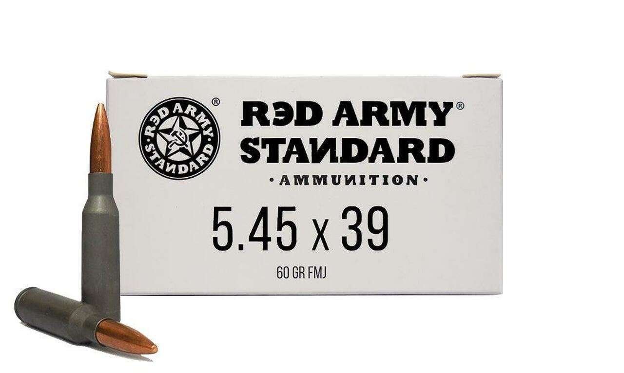 Red Army Standard 5.45x39mm 60gr Lead Core FMJ Steel 20 Rounds Ammunition