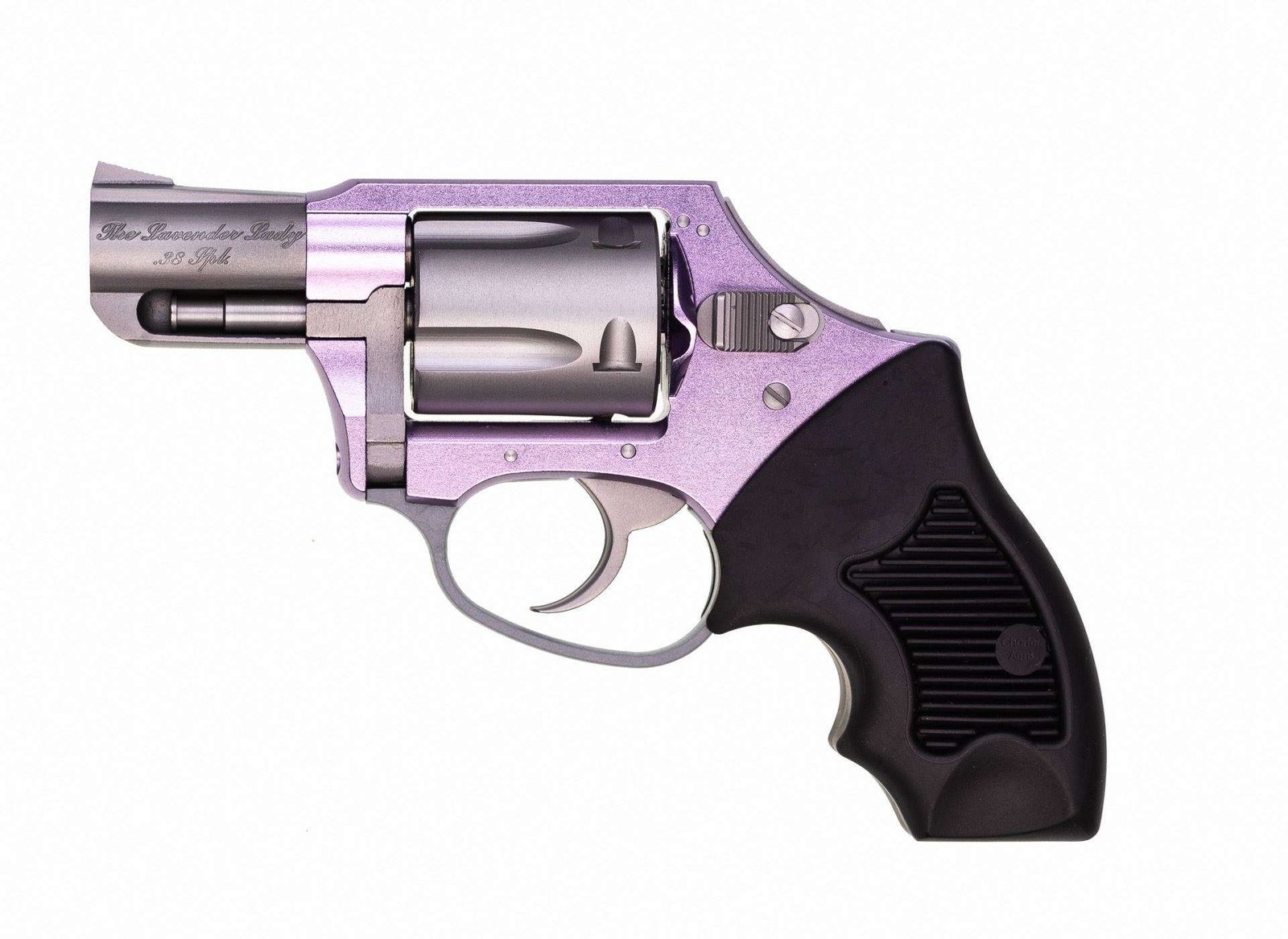 Charter Arms Lavender Lady .38 Special 2″ Barrel 5rd Lavender Stainless Steel Revolver