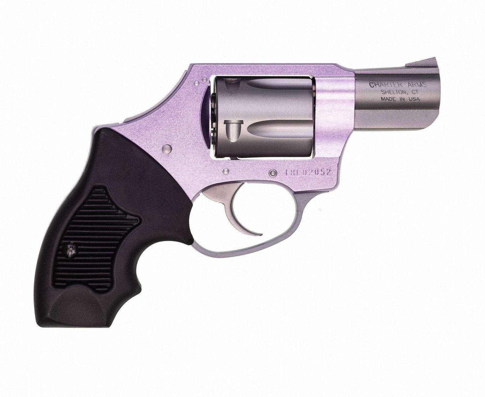Charter Arms Lavender Lady .38 Special 2″ Barrel 5rd Lavender Stainless Steel Revolver