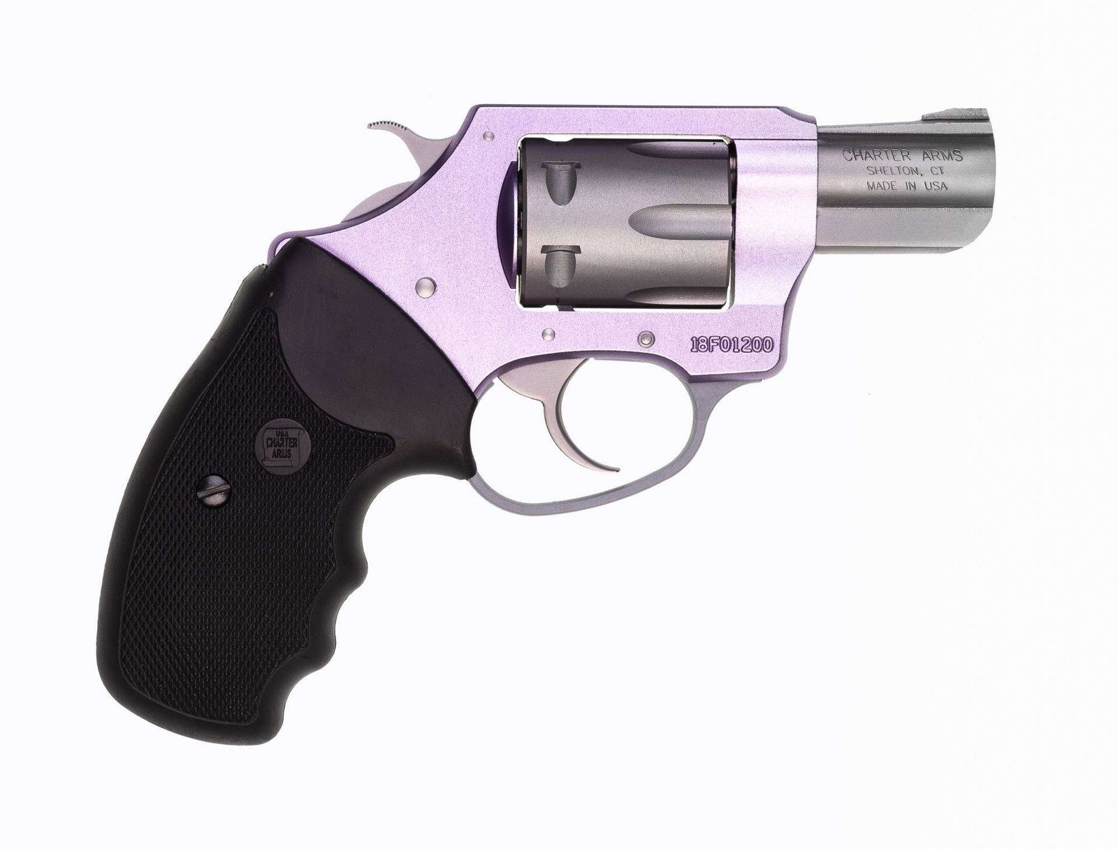 Charter Arms Lavender Lady® .22 LR 8 rd 2″ Barrel Lavender/Stainless Steel Revolver