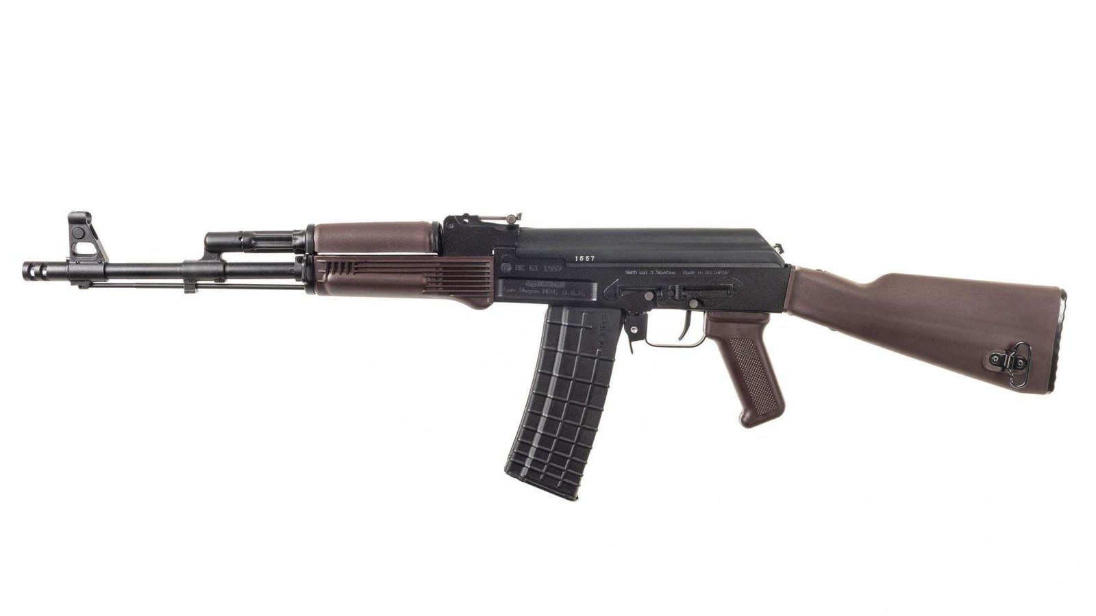 Arsenal SAM5 5.56x45mm Semi-Auto Milled Receiver AK47 Rifle Plum Furniture