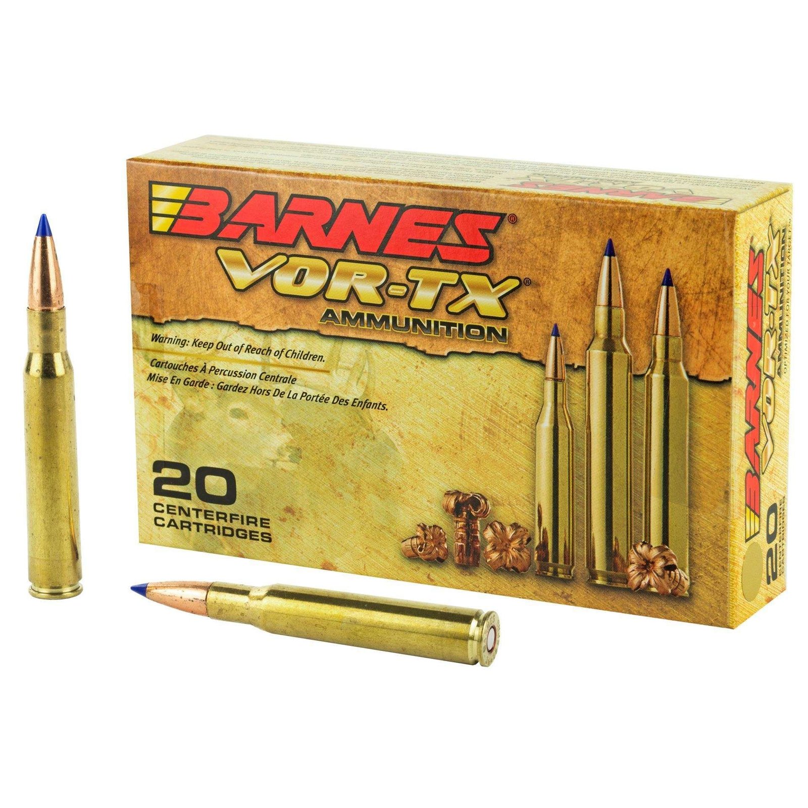 Barnes Vor-TX Rifle TTSX BT 168 grains 30-06 Sprg 200rd case (10 boxes)