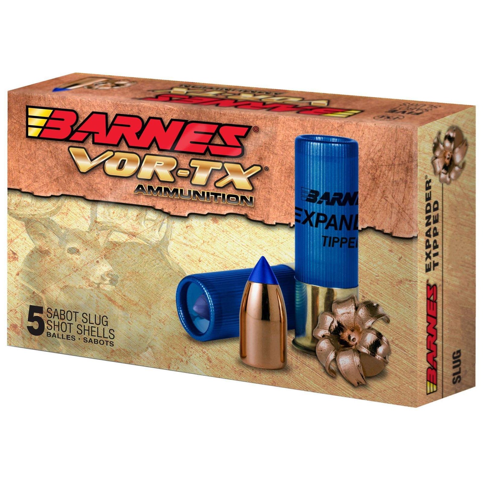 Barnes Vor-TX 12 gauge 2-3/4 Expander Tipped 100rd case (20 boxes)