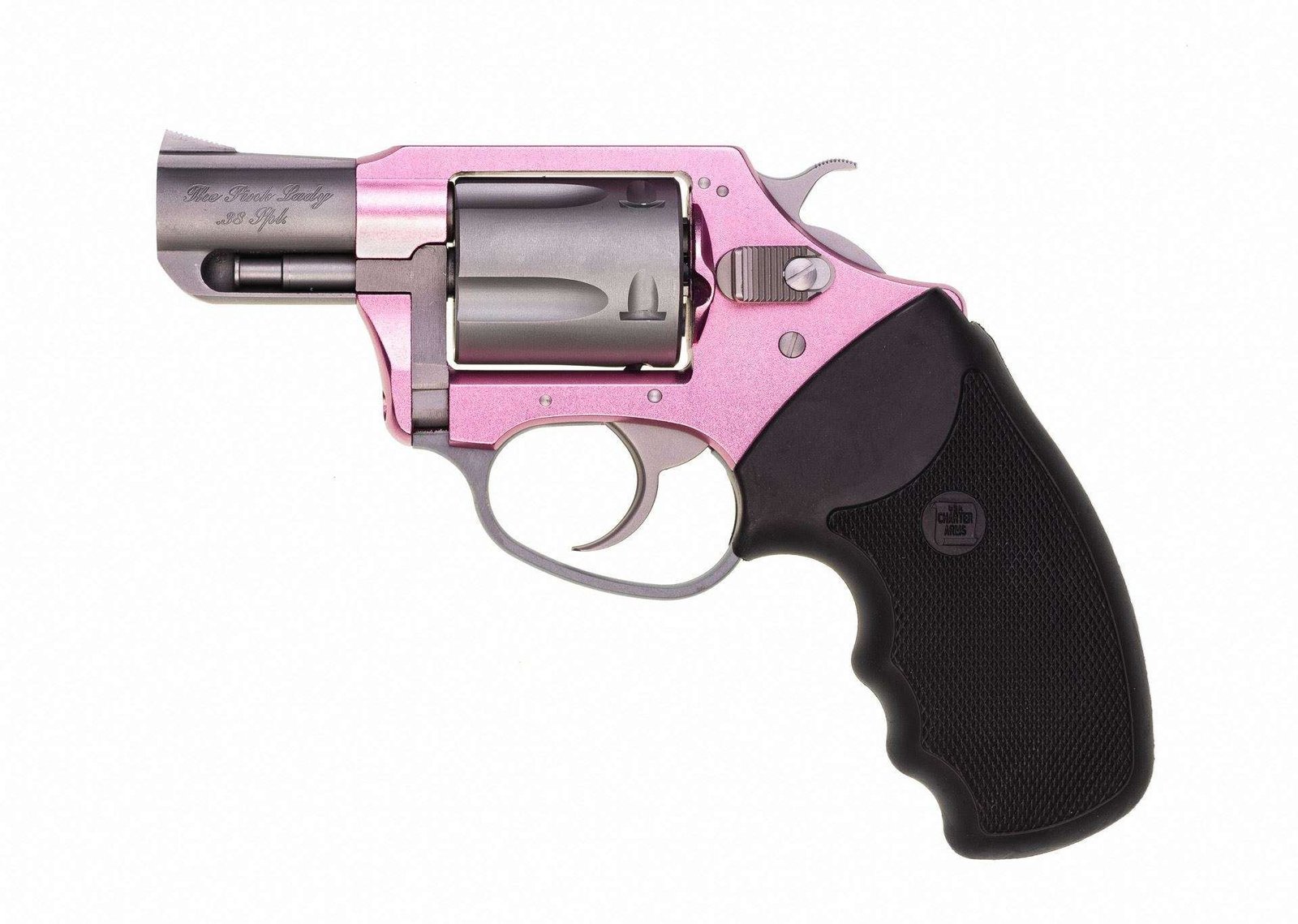 Charter Arms – THE PINK LADY .38 Special 2″ 5rd Full Grip Pink/Stainless Steel CA MA