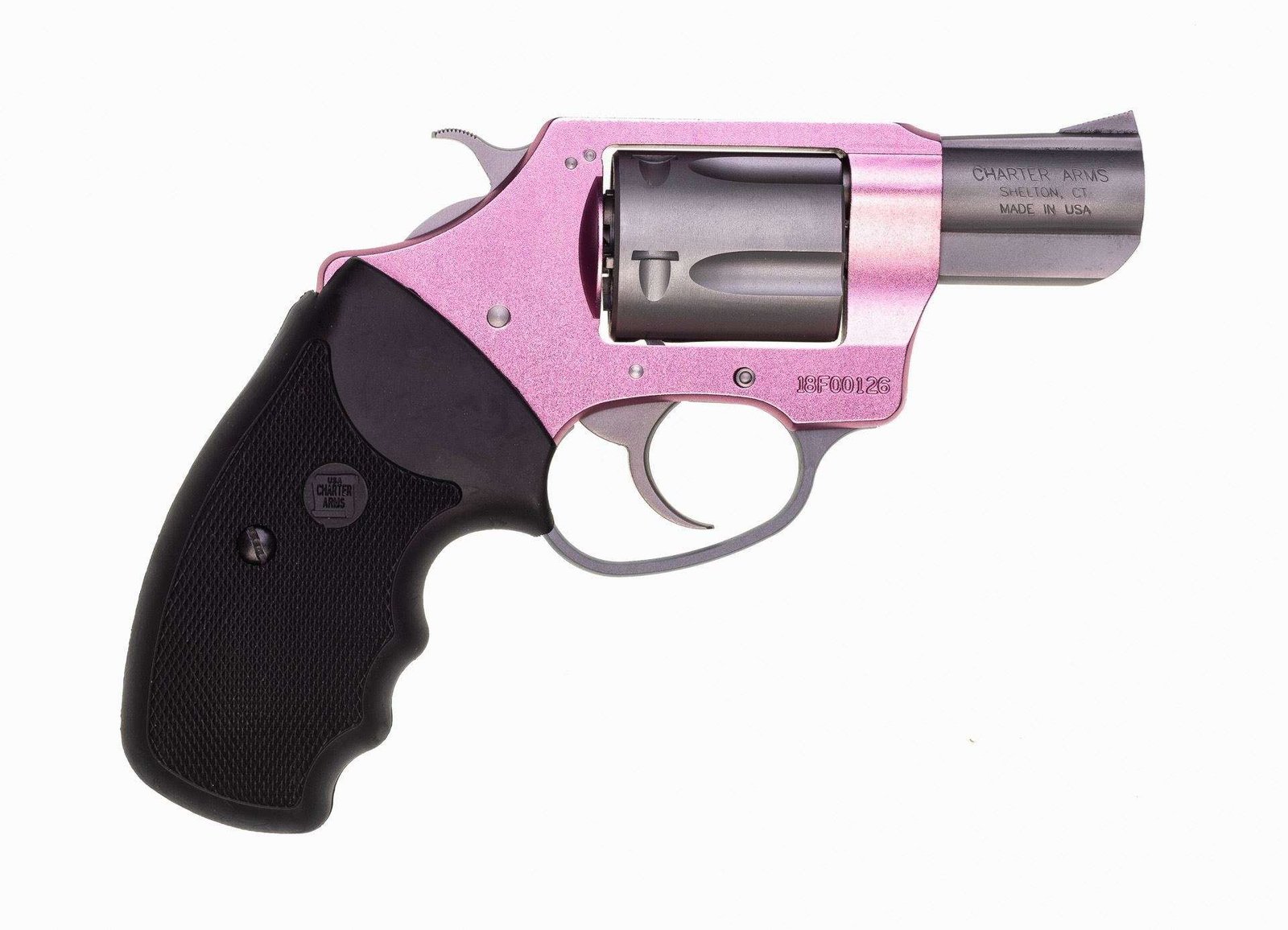 Charter Arms – THE PINK LADY .38 Special 2″ 5rd Full Grip Pink/Stainless Steel CA MA