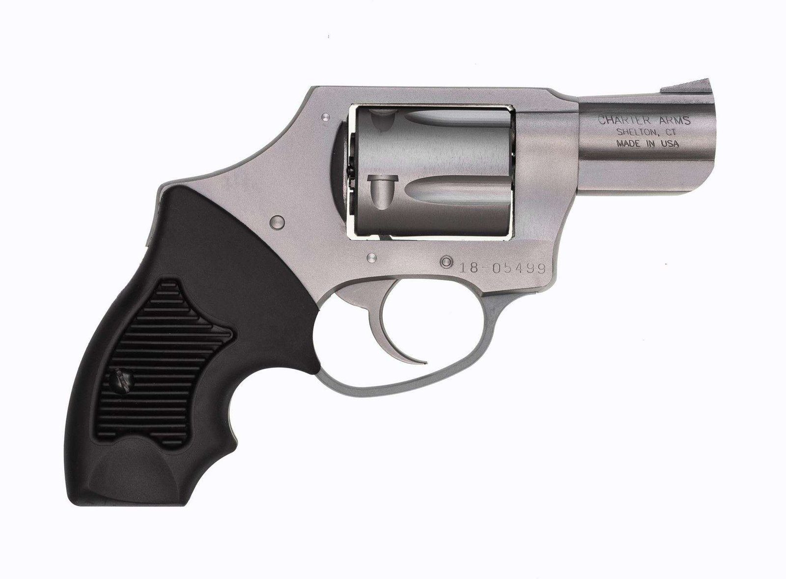 Charter Arms – UNDERCOVER .38 Special 2″ 5rd Compact Grip DAO Hammer Anodized/Stainless Steel