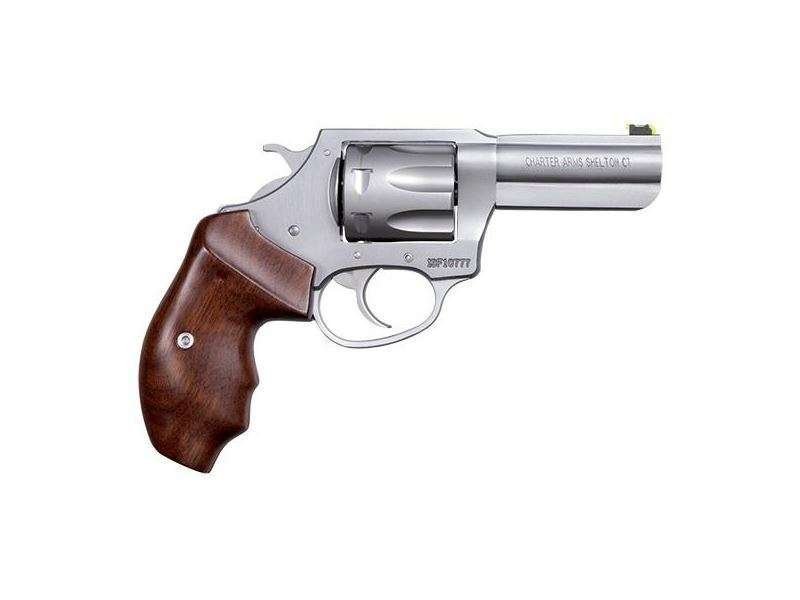 Charter Arms-The PROFESSIONAL 4 32 Mag 7rd 3″ Wooden Grip Stainless Steel