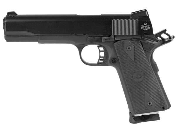 Rock Island 1911 Full Size 9MM 10rd 5″ Barrel Steel Frame Parkerized Finish Rubber Grips
