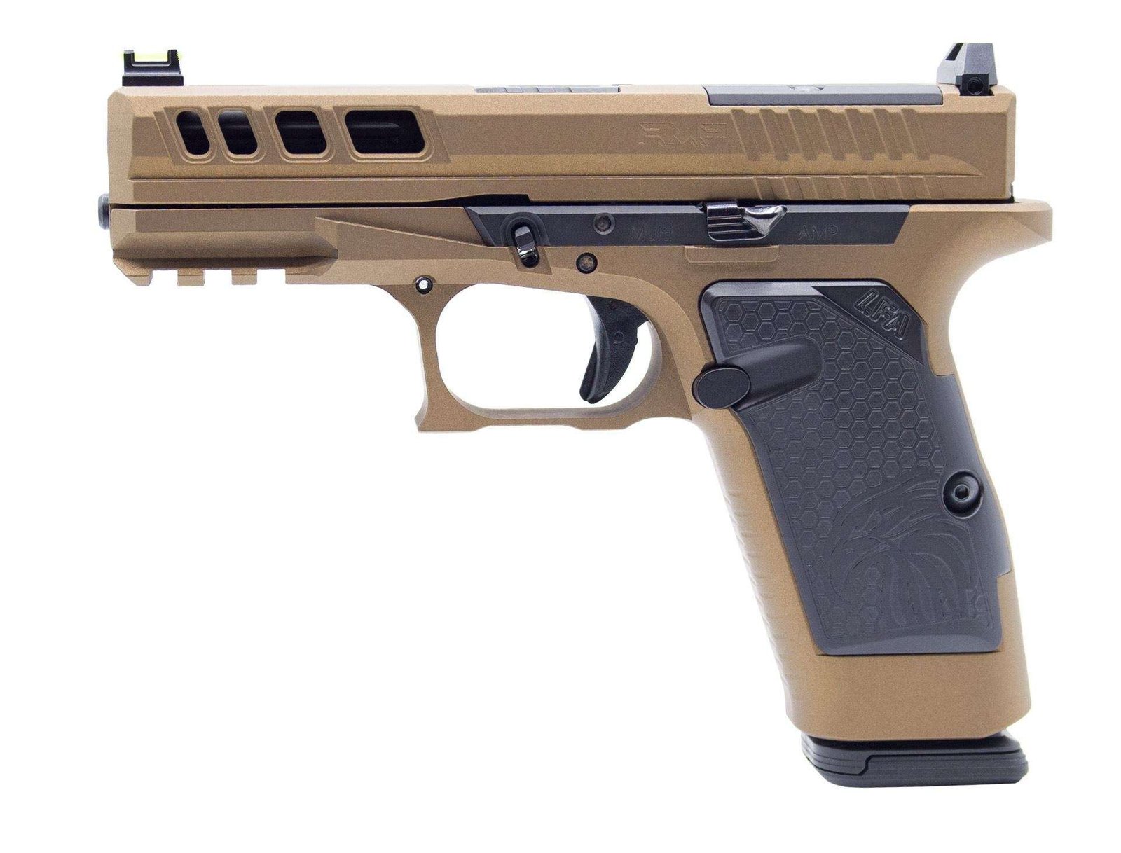LFA LF AMPX Pistol G19X Frame 9mm 3.9 in. Barrel 17Rd Burnt Bronze