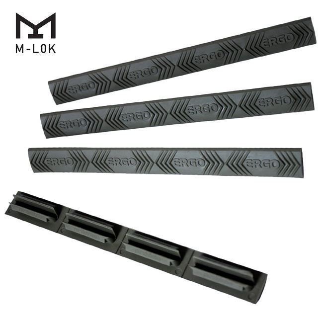 ERGO 4-Slot M-LOK WedgeLok Rail Cover (4PK) – Black