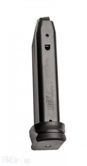 Arex 9mm 17 Round Magazine with Adapter for Rex Zero 1 Compact Pistols