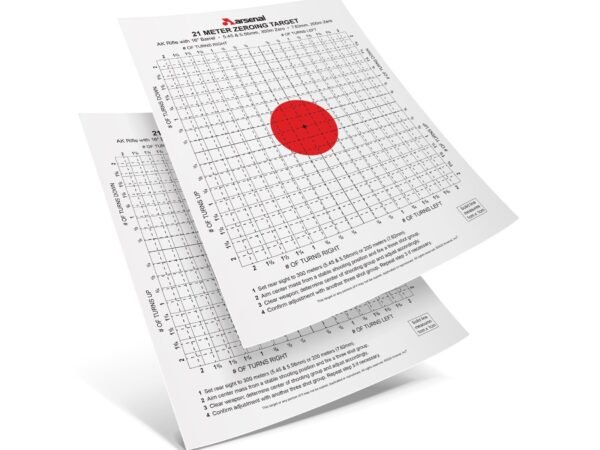 Arsenal Pack of 10 Targets for 21 Meter Zeroing