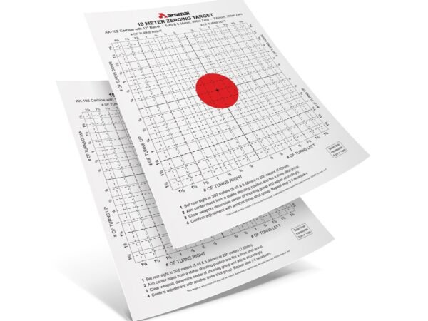Arsenal Pack of 10 Targets for 18 Meter Zeroing
