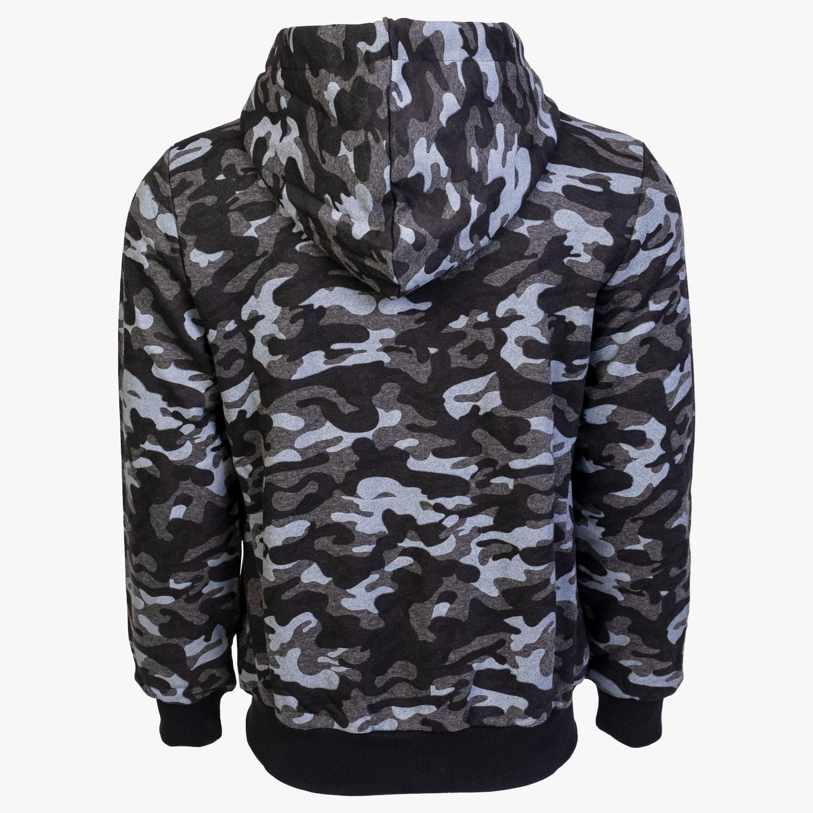 Arsenal Small Black Camo Cotton-Poly Relaxed Fit Zip-Up Hoodie