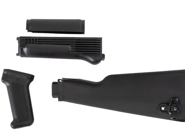 Arsenal Black Polymer Stock Set with Stainless Steel Heat Shield for Milled Receivers