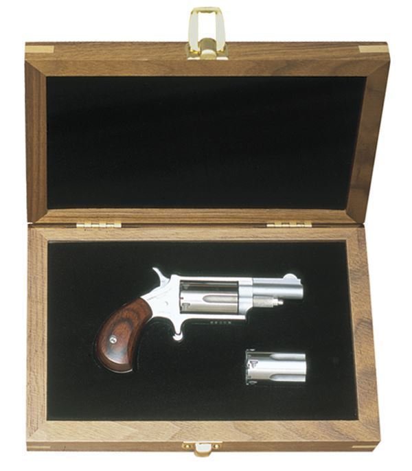 NAA-Collector Sets 22 LR/M Mini-Revolver Walnut Display Case 1 5/8″ Barrel 5rd