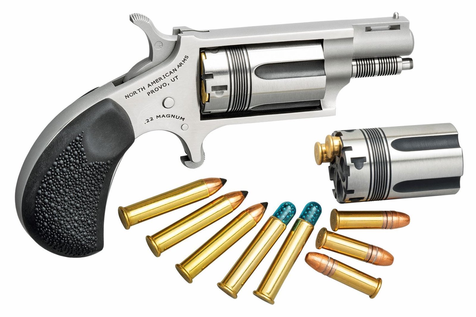 NAA -Wasp .22LR/M Conversion with Vented Rob & Skeleton 1 1/8″ Barrel 5rd