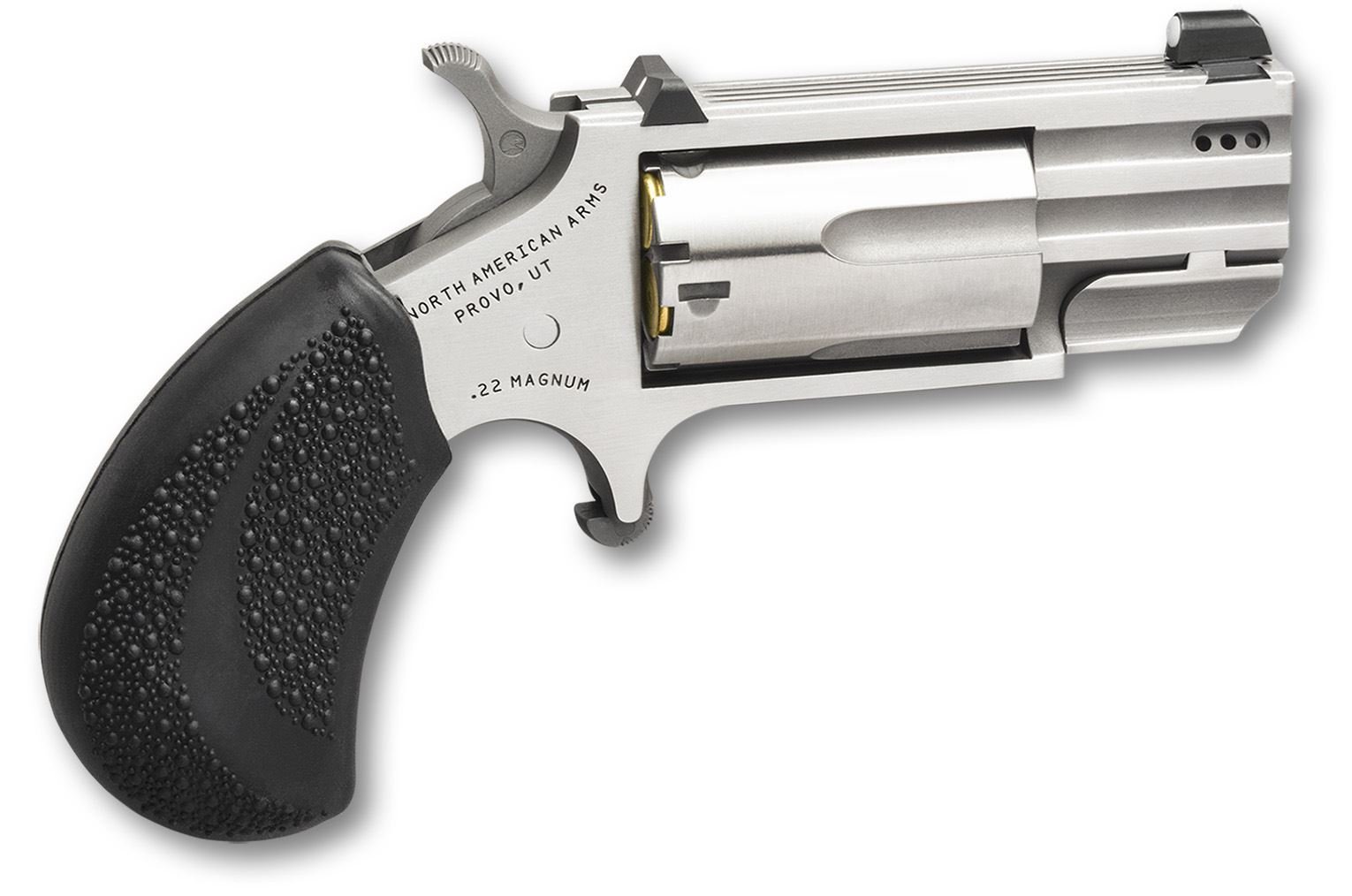 NAA-Pug 22 Magnum 1″ Barrel Ported Barrel XS Sights White Dot 5rd