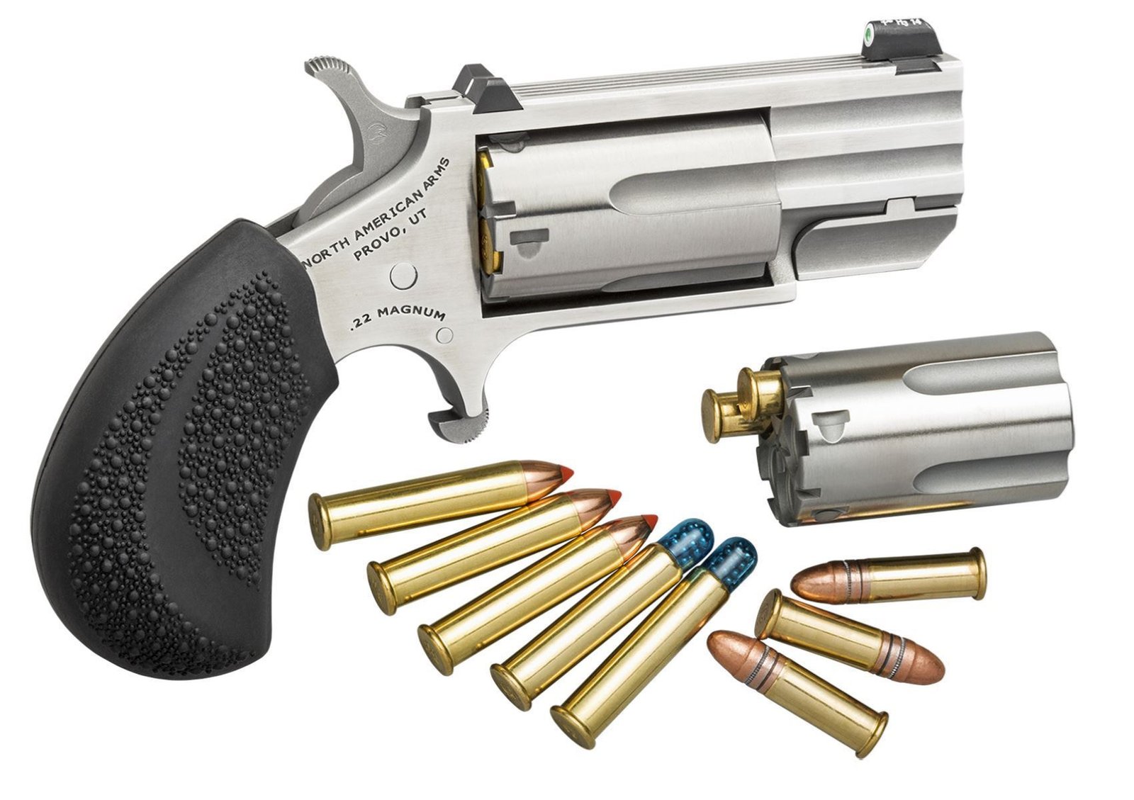 NAA-Pug 22 Magnum/LR 1″ Barrel XS Sights Tritium 5rd