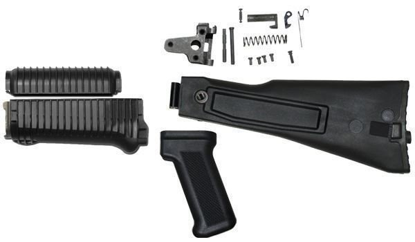 Arsenal Black Polymer Folder with Trunnion and Hinge Mechanism Hardware