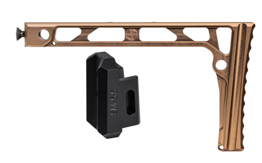 JMac Customs SS-8 Stock for 5.5mm Folding AKs Tan